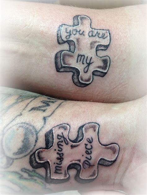 puzzle piece tattoo|puzzle piece tattoos for couples.